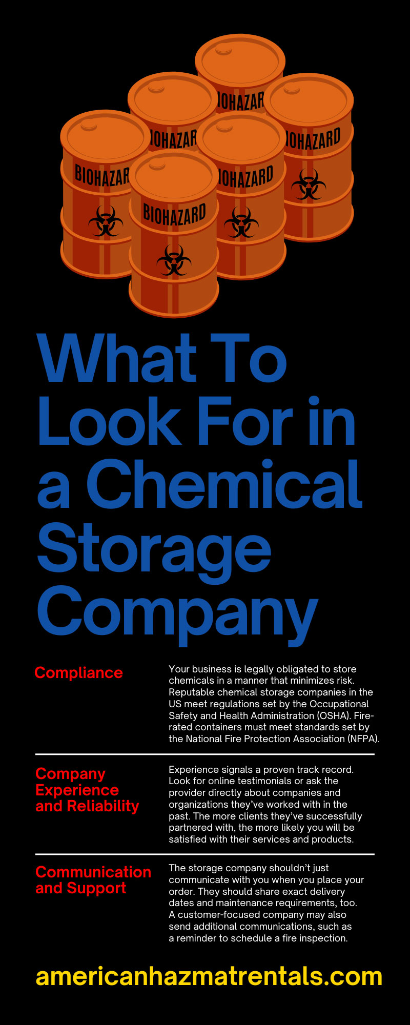 What To Look For in a Chemical Storage Company
